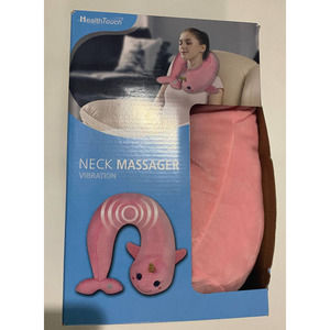 HealthTouch Vibration Neck Massager Pink Unicorn Requires 2 AA Batteries.NIB